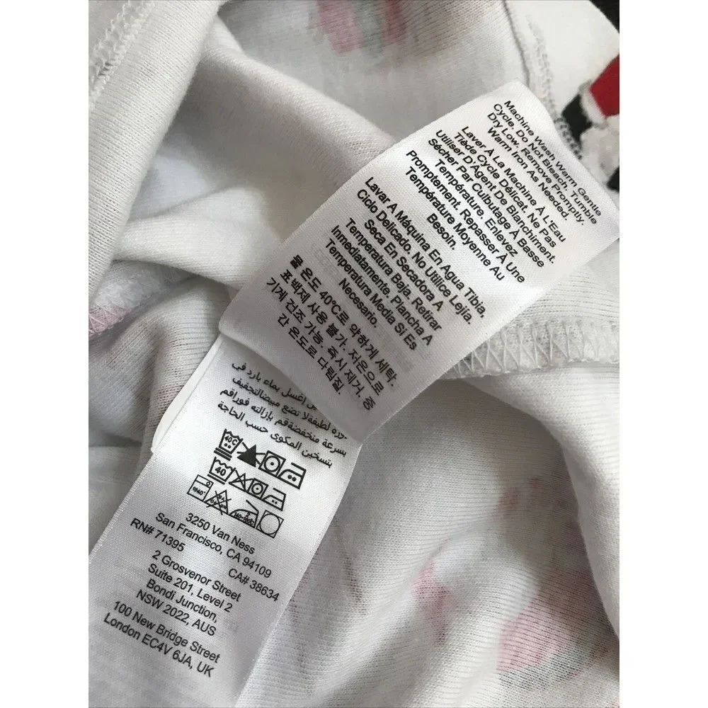 Pottery Barn Kids Heritage Santa Pajama Top Only Long Sleeve Organic cotton XL